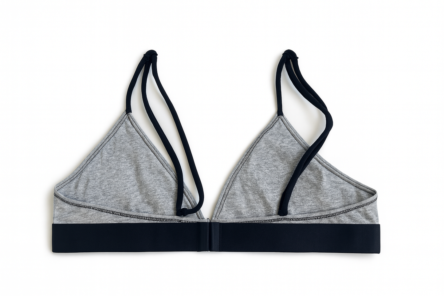 Top Auri Gris y Negro