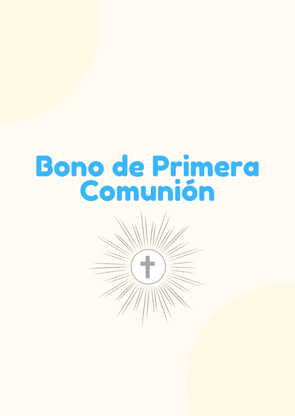 Bono de Primera Comunión