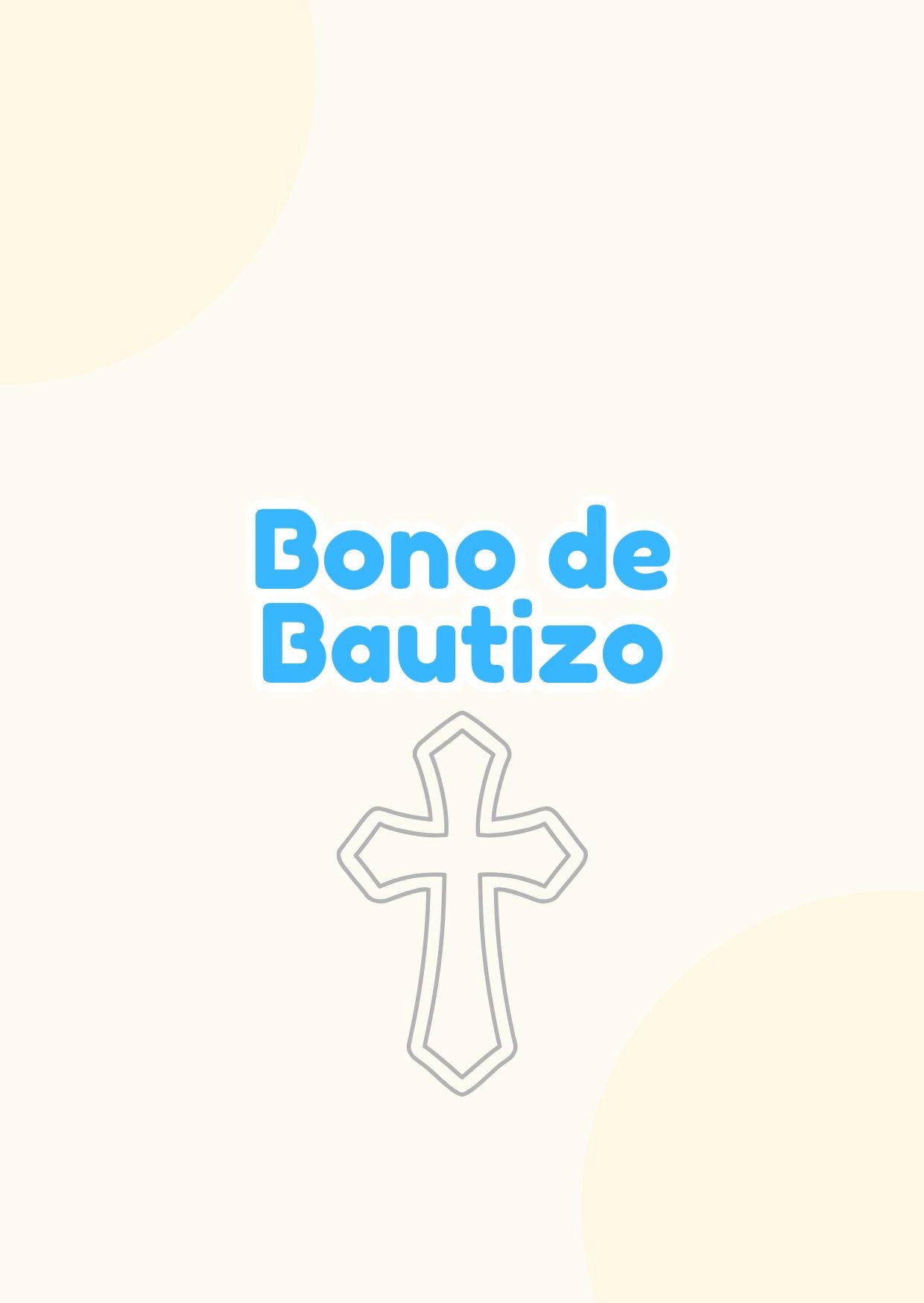 Bono de Bautizo