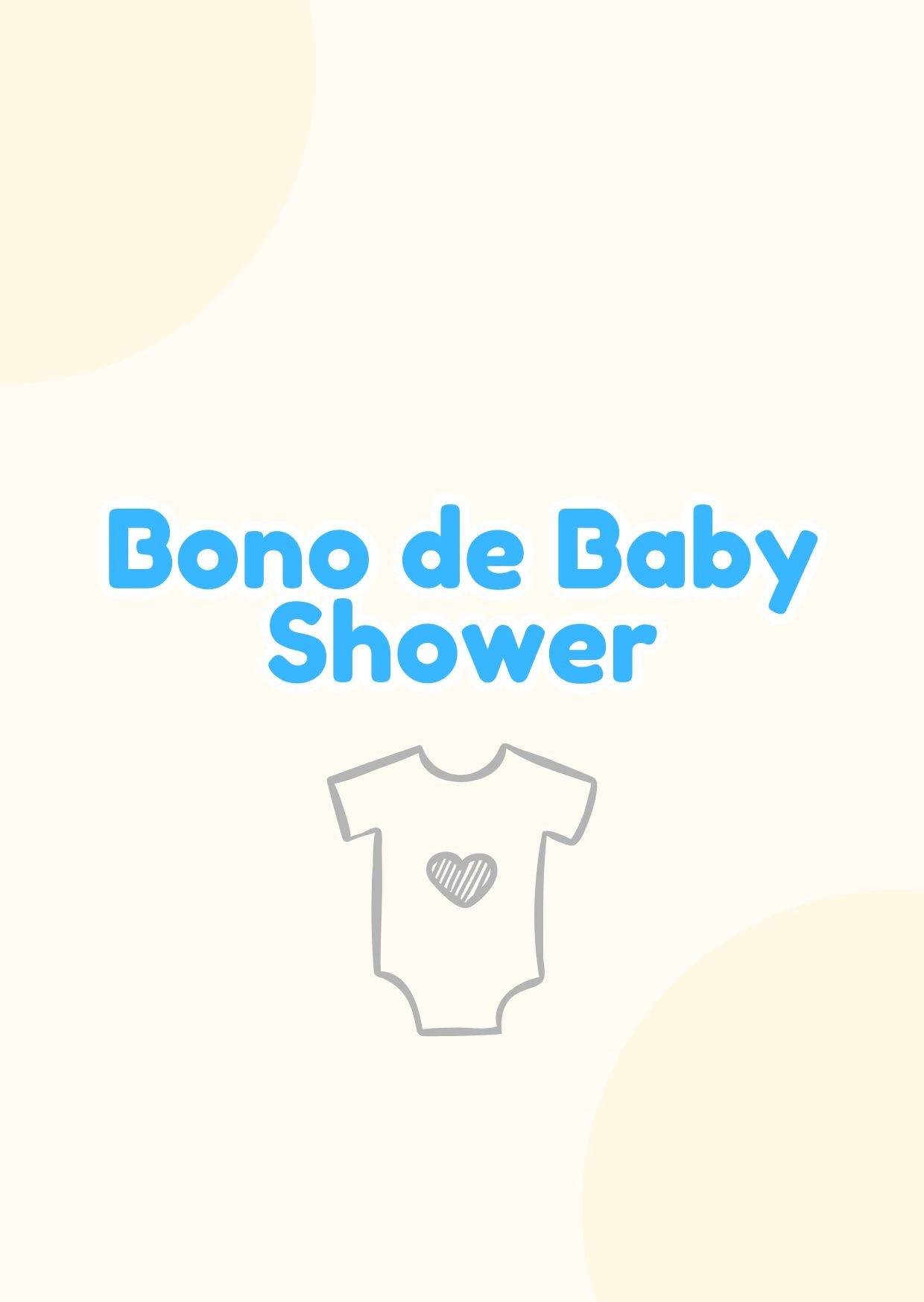 Bono de Baby Shower